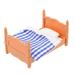Bestonzon 1 Set DIY Mini House Mini Bed Mini Furniture Adornment Living Room Scene Layout Decor