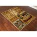 Conrad Home RST5001 2x3 2 x 3 ft. Lodge Area Rug Multi Color