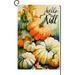 SPXUBZ Thanksgiving Fall Pumpkin Garden Flag 12x18 inch Vertical Double Sided