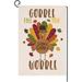 SPXUBZ Fall Thanksgiving Turkey Garden Flag 12x18 Inch