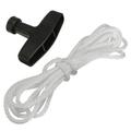 Starter Handle Starter Rope 118 IN Pull Cord for Lawn Mower Chainsaw Trimmer Edger Brush Cutter Engine Parts