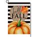 SPXUBZ Autumn Thanksgiving Buffalo Maple Leaf Garden Flag 12x18inch