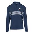 Men's Levelwear Navy Chicago Cubs City Connect Asher Insignia Core Quarter-Zip Pullover Top