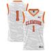 Youth GameDay Greats #1 White Clemson Tigers Tiger Print Lightweight Basketball Jersey