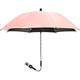 Universal Stroller Parasol Umbrella - Sun Rain Parasol for Newborn Baby with Colorful Prints - Gray Mini Parasol for Pram with Manual Opening (Color : Dark Blue, Size : 85cm) (Pink 75cm)