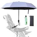 Pram Parasol, 50+ UV 95cm Stroller Umbrella with Adjustable Fixing Clamp & Umbrella Handle for Pram, Stroller, Pushchair and Buggy (Purple 95cm)