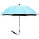 Universal Stroller Parasol, Sun Shade for Stroller and Pram Anti UV 50+, Diameter 75/85cm, Universal Parasol with Adjustable Clamp and Flexible Arm for Stroller Pram and Buggy (Blue 85cm)