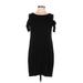 White House Black Market Casual Dress: Black Solid Dresses - Women's Size Medium