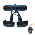 Climbing Harness, All-Round Climbing Harness, Half Body Wide Straps Adjustable Protect Waist Safety Belts for Climbing, Fire Brigade, Abseiling - Unisex.