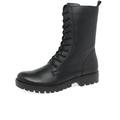 Rieker Womens mid length lace up biker boots with side zip 78544 Payton (Black, uk_footwear_size_system, adult, women, numeric, medium, numeric_8)