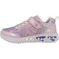 Geox Women's J Assister Girl Sneaker, Pink Lilac, 12.5 UK Narrow
