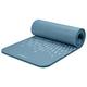Retrospec Solana Yoga Mat 1" Thick w/Nylon Strap for Men & Women - Non Slip Exercise Mat for Home Yoga, Pilates, Stretching, Floor & Fitness Workouts - Blue Mist