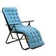 Padded Garden Chair Sky Blue 153x48cm, Jumbo Thick Padded, 6 Ties Chaise Lounger Cushion Durable, for sun loungers and garden recliners