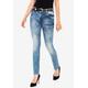 Slim-fit-Jeans CIPO & BAXX Gr. 28, Länge 34, blau Damen Jeans Röhrenjeans