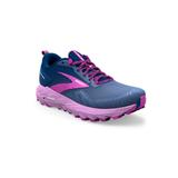 Brooks Cascadia 17 Running Shoes - Women's Navy/Purple/Violet 10.5 Narrow 1203921B449.105