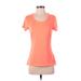 Under Armour Active T-Shirt: Orange Activewear - Women's Size Small