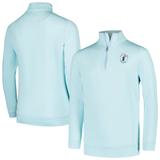 Youth 2024 U.S. Open Peter Millar Mint Perth Melange Quarter-Zip Jacket