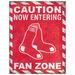 Boston Red Sox 13" x 20" Fan Zone Metal Sign