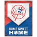 New York Yankees 13" x 20" Two-Tone Established Date Metal Sign