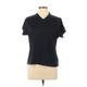 Lands' End Active T-Shirt: Black Activewear - Women's Size Large