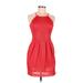 RACHEL Rachel Roy Cocktail Dress - Mini: Red Solid Dresses - Women's Size Medium