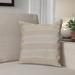 The Holiday Aisle® Hanukkah 2016 Decorative Holiday Striped Square Pillow Cover & Insert Polyester/Polyfill blend in White | 26" x 26" | Wayfair