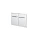 Spire 33" Built-in Double Access Doors, Stainless Steel in Gray | 33 H x 23.03 W x 4.5 D in | Wayfair 780-0018B