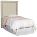 Vanguard Furniture Hillary/Hank Twin Upholstered Panel Headboard Upholstered, Linen in Brown | 66 H x 46 W x 4 D in | Wayfair