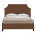 Vanguard Furniture Audrey/Asher Queen Panel Bed Upholstered/Genuine Leather in Brown | 56 H x 67 W x 88 D in | Wayfair