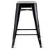 17 Stories Adonis 30" Patio Bar Stool Metal in Black | 30 H x 17 W x 17 D in | Wayfair BE9C02FC1EF446CDB40273BA7B59AE16