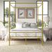 Lark Manor™ Alex-Jay Full/Double Four Poster Bed Metal in Yellow | 78.6 H x 56.3 W x 77.8 D in | Wayfair 51E9F4DAA1AF4263A860A3FEAE189225