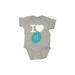 Rabbit Skins Short Sleeve Onesie: Gray Bottoms - Size 6 Month