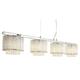 Elise - 4 Light Ceiling Pendant Bar Chrome, Clear with Crystals, G9 - Searchlight