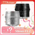 TTArtisan 50mm F1.2 APS-C resserrement Portrait Objectif Applicable whit Appareils photo sans miroir