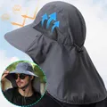 Widen Brim UPF40+ Fisherman Fishing Hat Sunshade Nylon Quick Dry Breathable Sun Shield Cycling