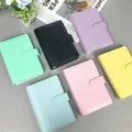 A6 Macaroon Color Laser Glitter PU Leather DIY Binder Notebook Cover Diary Agenda Planner Paper