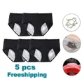 L-8XL 5PCS Leak Proof Menstrual Panties Women Period Underwear Sexy Pants Physiological Underwear