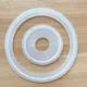 10Pcs Fit 19mm-Pipe O/D 50.5mm Sanitary Tri Clamp Ferrule Silicone Sealing Strip Gasket Ring Washer