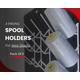IKEA SKADIS, (Pack of 5), 3 prong, Printed Cotton Reel Holders - Organise 15 Cotton Spools, Perfect For Embroidery & Sewing