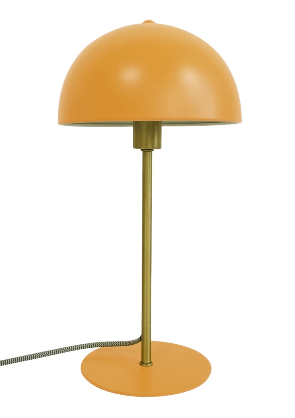 Lampe à poser en métal jaune curry