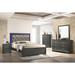 Brooklyn Modern Style 4PC/5PC Upholstery Bedroom Set Made with Wood & LED Lights