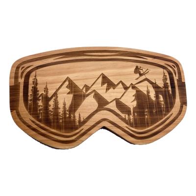 Ski Googles Wood Board, 8.75