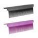 2 Pieces Hair Straightener Comb Flat Iron Black and Violet 9.3cmx3.2cmx3.4cm