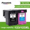 Plavetink Nachgefüllt tinte patrone für HP 123 123XL Deskjet 1110 1111 1112 2130 2132 2133 2134 3630