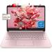 HP Stream Pink 14 HD Ultral Light Laptop 8GB RAM 64GB eMMc Intel Celeron N4120 Webcam Windows 11 Home in S Mode Cefesfy Multifunctional Brush