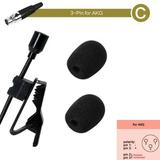 BLUESON Omnidirectional Lavalier Lapel Clip Mic 3.5Mm 3Pin 4-Pin Xlr For Wireless System C(For AKG)