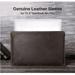Slim Vintage Leather Laptop Sleeve for Laptops up to 13.3 - Compatible with 14 MacBook and PCs.