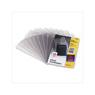 Avery Top-Load Clear Vinyl Envelopes w/Thumb Notch,