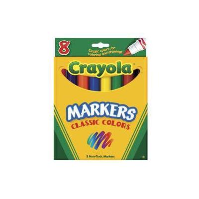 Crayola Conical Tip Markers, Assorted Classic Colors, Pack Of 8