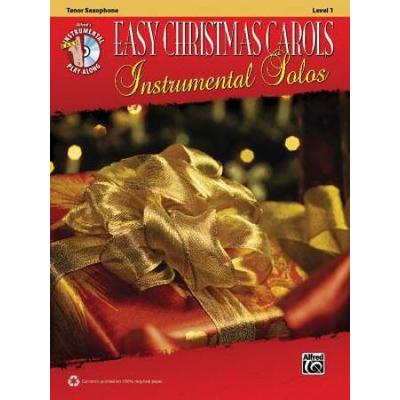 Easy Christmas Carols Instrumental Solos: Tenor Saxophone, Level 1 [With Cd (Audio)]